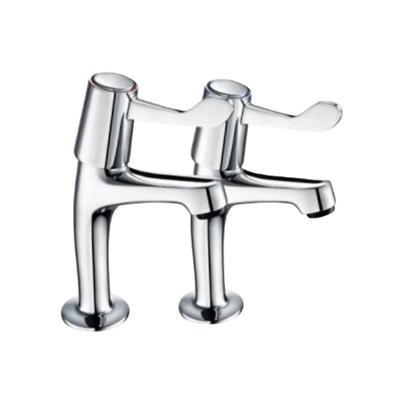 T6517 Sink Pillar Taps ( pair ) Tapered Water Faucet