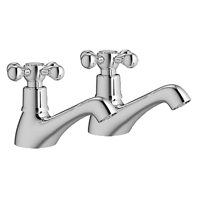 T6708 Bath Taps ( pair ) Tapered Water Faucet