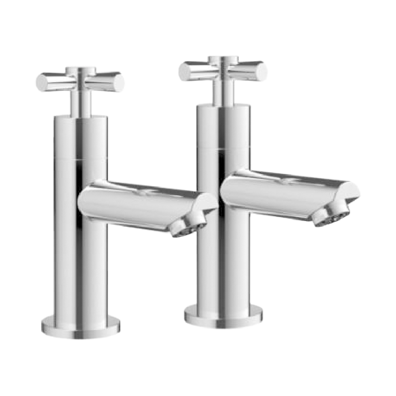 T7408 Bath Taps ( pair ) Tapered Water Faucet