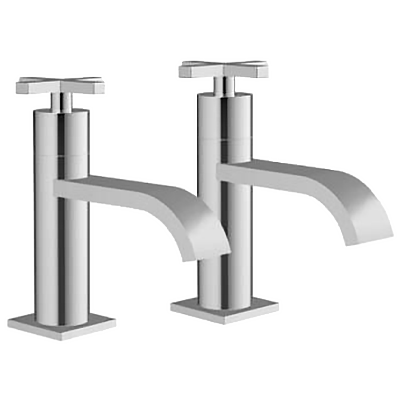 T7707 Basin Taps ( pair ) Tapered Water Faucet