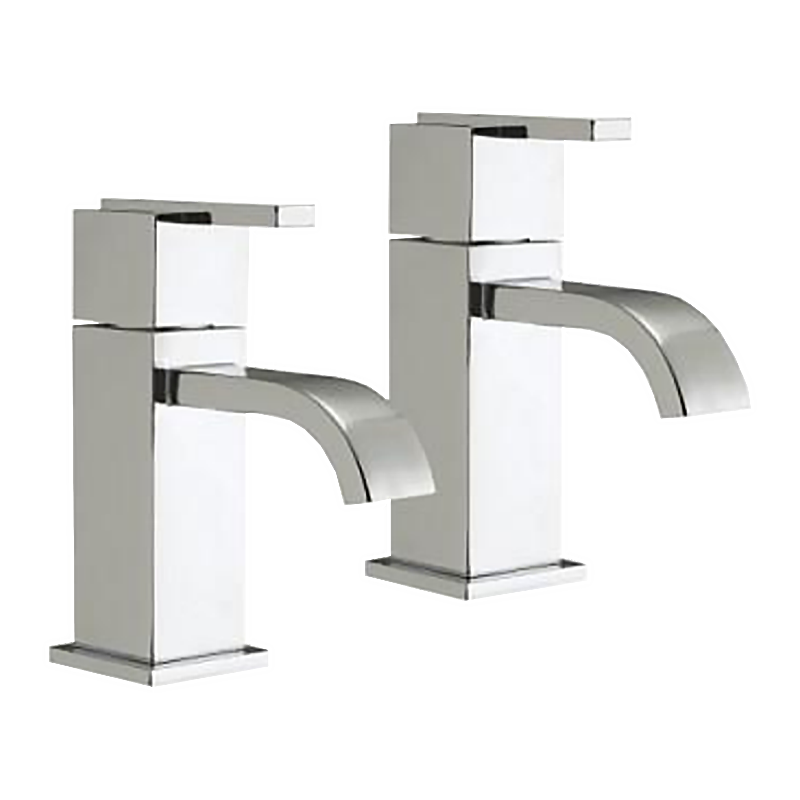 T9808 Bath Taps ( pair ) Tapered Water Faucet