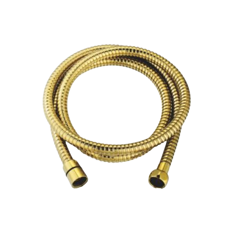 A408J Stainless Steel Shower Hose ( gold ) Wall Bracket， Handset， Waste ＆ Shower Hose