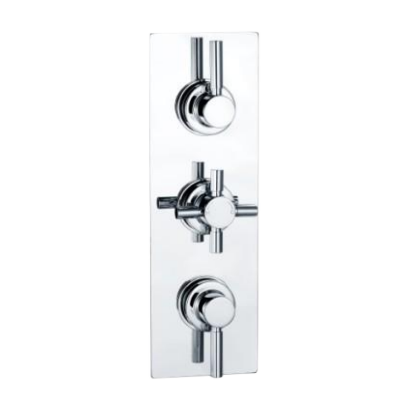 T46202 Triple Concealed Thermostatic Shower Valve Thermostatic Shower Valve and Shower Kit