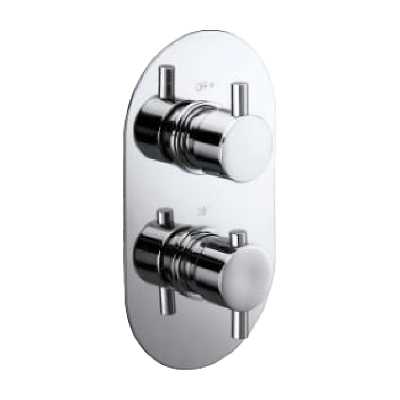 T47002 Twin Concealed Thermostatic Shower Valve