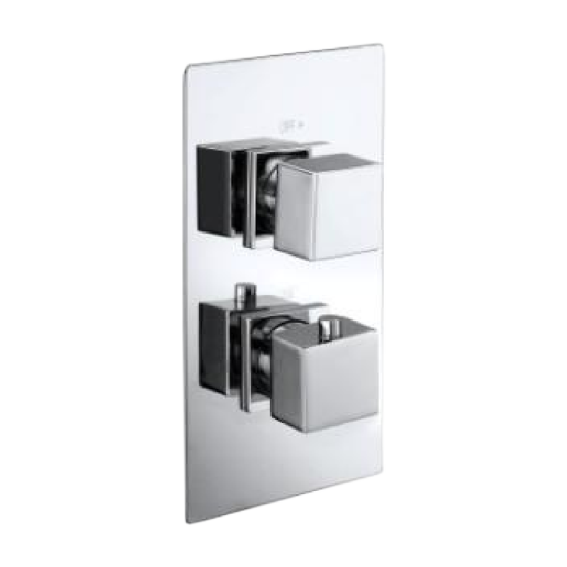 T47042D Twin Concealed Thermostatic Shower Valve with Diverter