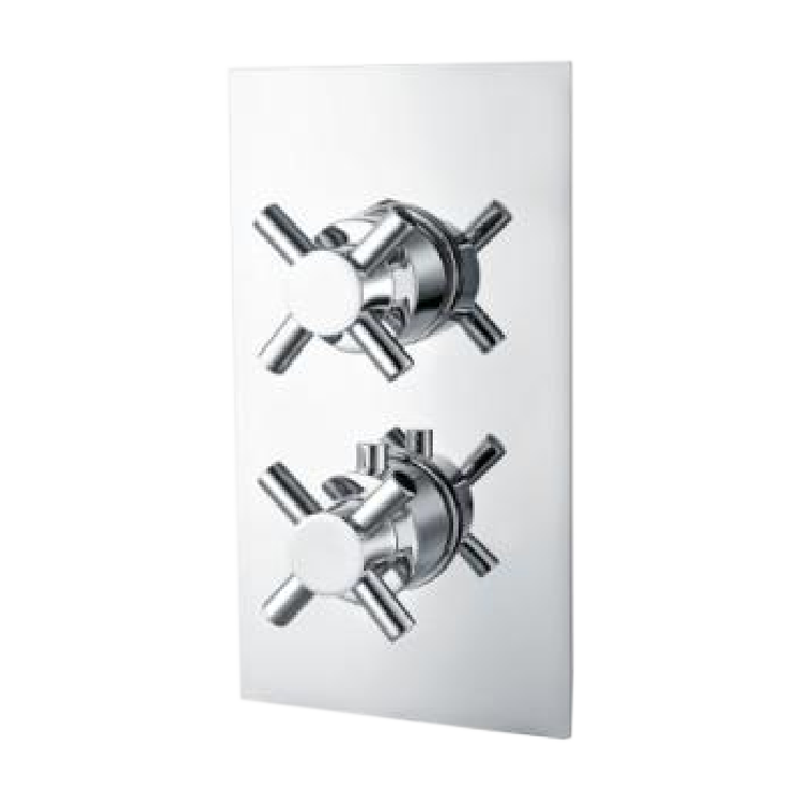 T47152 Twin Concealed Thermostatic Shower Valve Thermostatic Shower Valve and Shower Kit