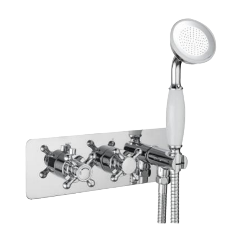 T47182 Conealed Thermostatic Shower Valve ( Two Outlets ) Thermostatic Shower Valve and Shower Kit