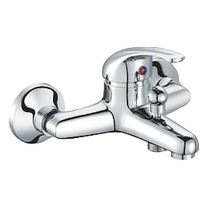 T819001 Wall-mounted Bath Shower Mixer Tapered Water Faucet