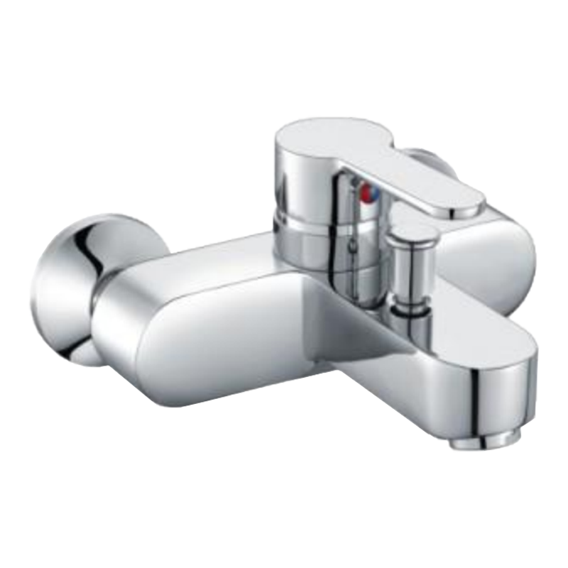 T820001 Wall-mounted Bath Shower Mixer Tapered Water Faucet