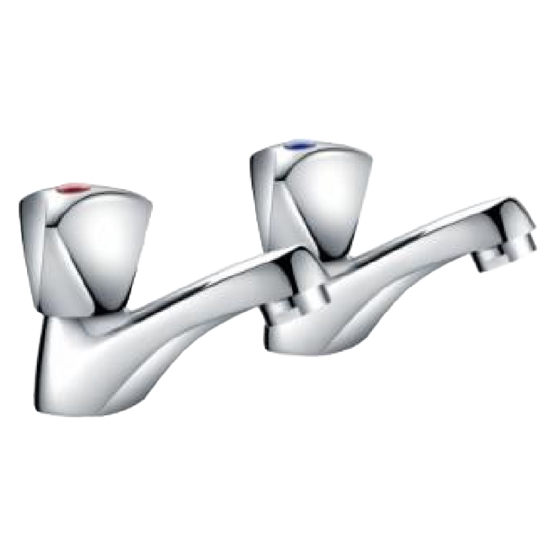 T822007 Basin Taps ( pair ) Tapered Water Faucet